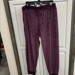 Honeydew USA Plush Jogger Pants in Deep Plum